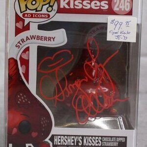 Ginger Lynn Signed Funko Pop Hershey's Kisses Chocolate Dipped Strawberry #246